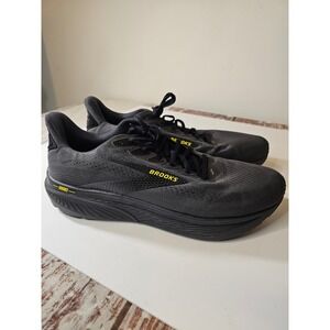 Brooks Ghost 17 Mens Running Shoes Black Grey Yellow DNA LOFT Nitrogen Injected